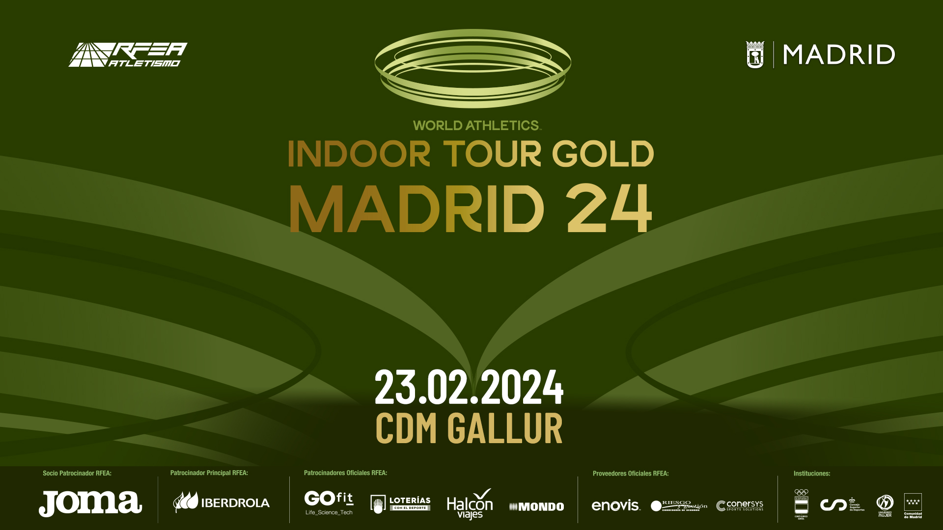 Asier compite en Madrid en el World Indoor Tour